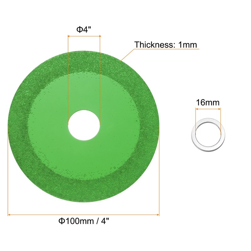 sourcing map 6 Pack Glass Cutting Disc 4 Inch for