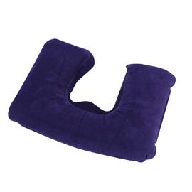 Head Neck Cushion, U Shape Pillow Portable Lightweight Inflatable Neck Support Pad Soft Headrest Air Cushion for Travel