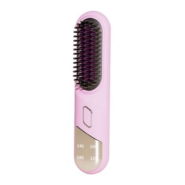 AIXXCUVQ Household Straight Curler For Bid Farewell To Frizzy Hair Smooth Out Roughness Negative Ion Hair Care Device Comb, Pink