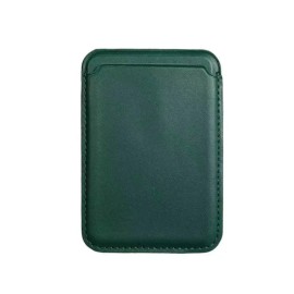 Rfid Phone Back Cardholder for Mag-safe Phone Card Wallet Credit Id Card Holder Custom Pucolor: Dark Green