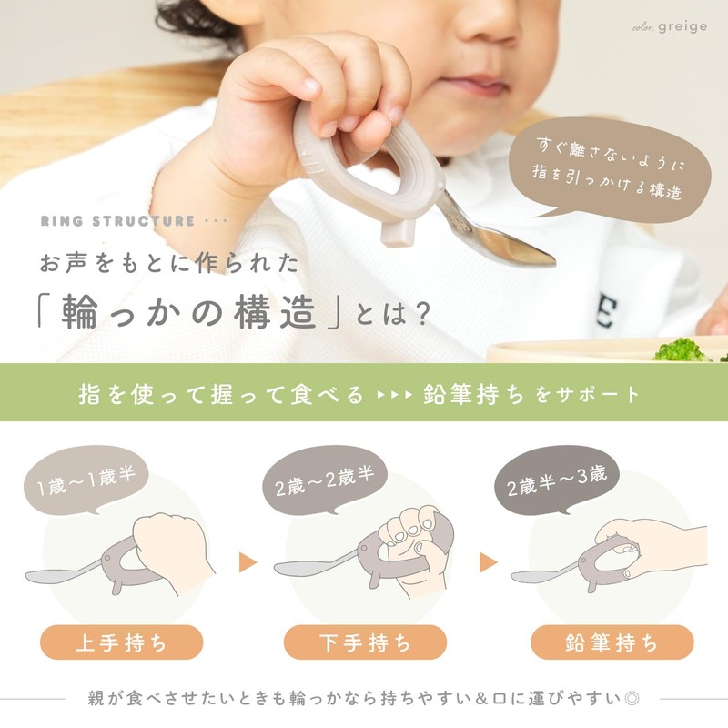 tecopeco Baby Spoon, Fork, Baby Cutlery, For Practicing Eating Yourself,