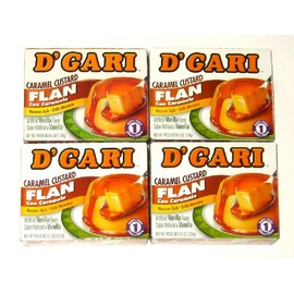 D'GARI Carmel Custard Flan Mexican Style - 5 Oz (4-Pack)
