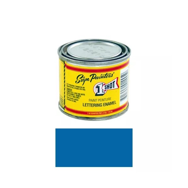 1/4 Pint 1 Shot 152L LIGHT BLUE Paint Lettering Enamel