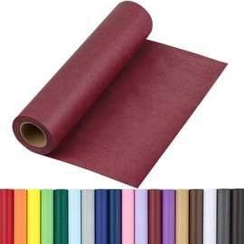 RUSPEPA Wine Red Kraft Wrapping Paper Roll, 17.5"x 393"(32.8'), Recyclable Wine Red Gift Wrap Paper for Christmas Gift Wrapping, Table Covering, DIY Crafting, Mother's Day Bouquet Flower, 80GSM