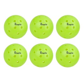 Kingpin Pickleball Balls – Precision-Engineered 2.9-Inch Diameter, Durable Polyethylene, Consistent Bounce – Available in Neon Green- 6-Pack