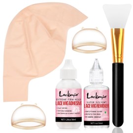 Complete Bald Cap Set SFX Makeup Kit with Liquid Latex Adhesive, Glue Remover, HD Cap, and Applicator for Men and Adults - Realistic Effects for Cosplay