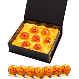 Pack of 7 Dragon Ball Balls, Dragon Balls 1 to 7 Stars with Gift Box, Collectibles for Dragon Ball Z Gift (Diameter 4.3 cm)