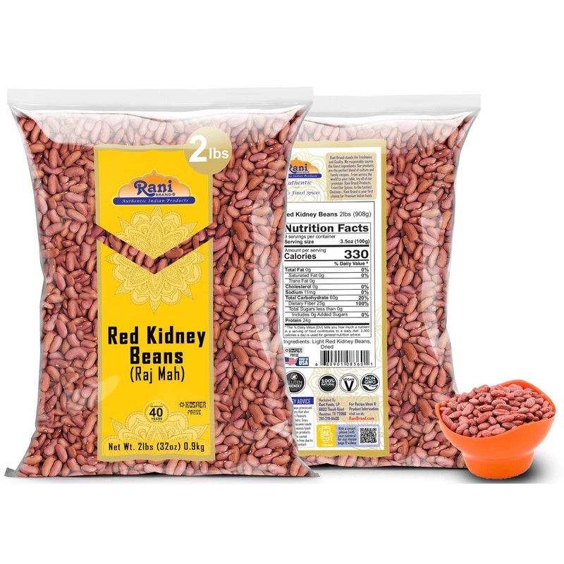 Rani Red Kidney Beans, Light 32oz (2lbs) 908g ~ All