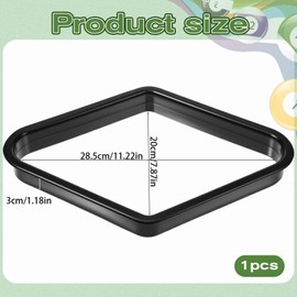 Zelphvt Black Billiards 9 Ball Pool Table Triangle Rack 9-Ball Diamond Pools Ball Racks Plastic Triangle Rack for 2-1/4" Pools Balls Pool Table Accessories