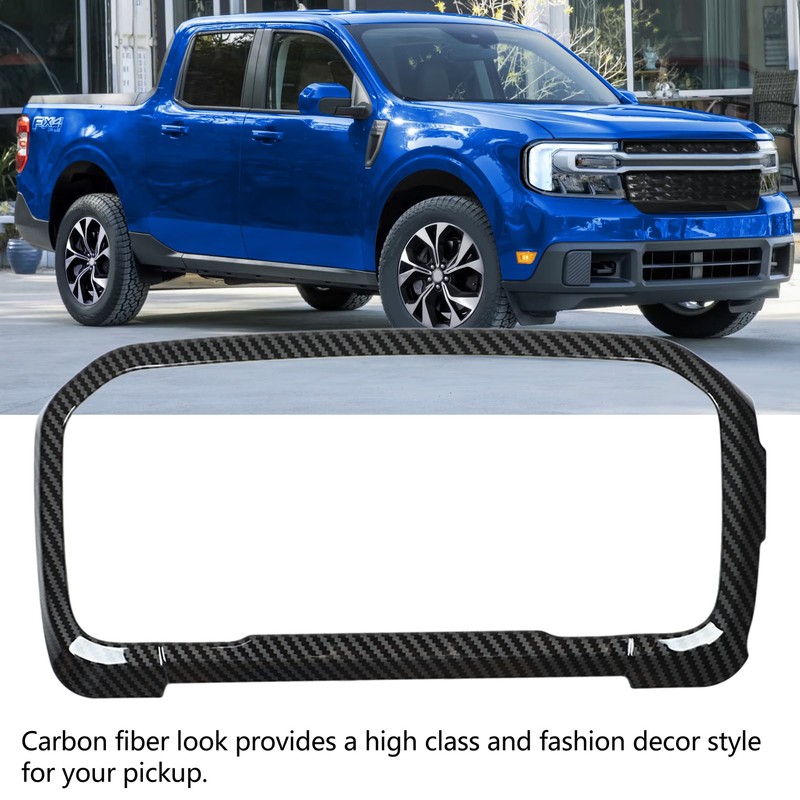 Dashboard Panel Decorative Trim Carbon Fiber Look Easy Clean Replacement