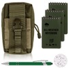 HAOWANWW 5 Pcs Waterproof Notepad Pen Set Waterproof Notebook Mini