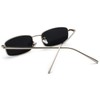 RUNHUIS Retro Classic Small Rectangle Sunglasses Women Men Vintage Slim