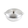 IMUSA Traditional Polished Aluminum Caldero (Dutch Oven) with Lid, 6.9