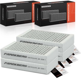 Frankberg 4x Cabin Air Filter Pollen Filter with Activated Carbon Compatible with XD3 F25 BiTurbo AWD X3 F25 18-35 X4 F26 M40i 20-35 2010-2018 Replace# 64119237159