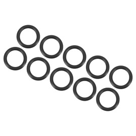 QUARKZMAN Nitrile Rubber Sealing Ring Seal 12 mm x 8 mm x 2 mm for Tap Plumbers Repair Seal Connection, Black Pack of 10