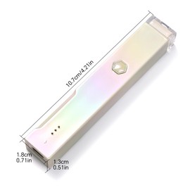 siyuwuro Handheld UV Light for Gel Nails lridescent Nail Lamp Portable Cordless Rechargeable Type-C Nail Dryer with Display for Fast Curing, DIY Nails Tool