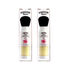 Hawaiian Tropic Hawaiian Tropic Mineral Powder Sunscreen Brush SPF 30, 0.15 oz (Pack of 2)