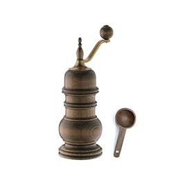 Zassenhaus Speyer 5.1-Inch Dark Stained Beech Pepper Mill - With Wooden Spice Scoop