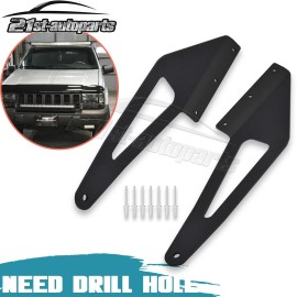 21ST Fit 93-98 Jeep Grand Cherokee ZJ 50" Curved Light Bar Upper Windshield Mount Kit