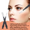 60 Pcs Micro Eyebrow Brush with Cap Brow Lamination Brush