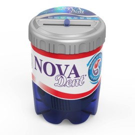 Novadent Dentures Cleaner Soaking Bath – Cleaning Container for Dental Appliances’ Solution (With Day Reminder)