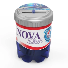 Novadent Dentures Cleaner Soaking Bath – Cleaning Container for Dental Appliances’ Solution (With Day Reminder)