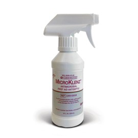 Medline CRR108008H MicroKlenz Antimicrobial Wound Cleansers, 8oz.