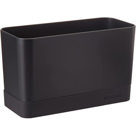 Brabantia 117503 Sink Organiser with Removable Tray, Dark Grey, 8.5 x 19 x 11.5 cm