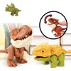 10 PCS Dinosaur Action Figures Set, Movable Mouths Biting Finger