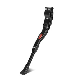 FITTOO Bike Kickstand, Adjustable Bicycle Side Kick Stand for 24in, 26in, 27.5in, 28in, 29in, 700c Bikes, Aluminum Alloy Adjustable Side Kick Stand for 24-29 Inch Bike Wheel (Black)