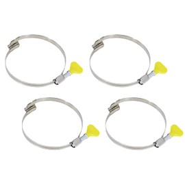 DUST COMMANDER KBHC100R spiral hose clamp, set of 4, 100 mm, clockwise, right, stainless steel