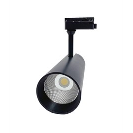 ONSSI® LED Spotlight 35 W for 2-Core Single-Phase Power Rail, COB LED, (CCT Change in White-Neutral Warm), LED Ceiling Spotlight for Commercial Purposes (Black)