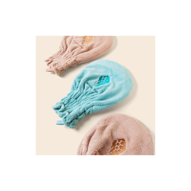 Bounce Curl Manoplas de secado de cabello, manoplas de microfibra