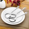 TIESOME Large Serving Spoon, 3 Pcs Serving Spoons Set, Stainless