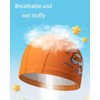 Kid Swimming Cap 3 pcs，Cute Children Cartoon Swimming Hat Caps,