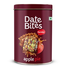 Farmley Protein Dates Bars Apple Pie Jars| Dates Bite with No Added Sugar | Made with Zero Added Sugar | Dates, Apple, Pistachio, Cashews, Almonds, Cinnamon Honey | Healthy Protein Bars 200 g (Pack of 10) (7.05 Oz)