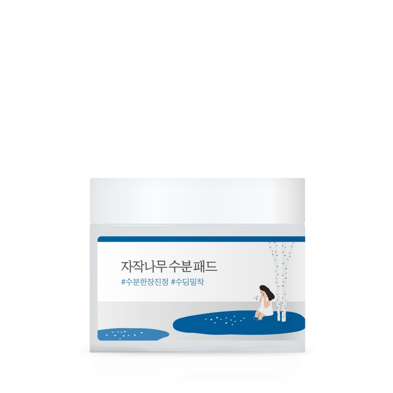 Round Wrap Birch Moisture Pads 80 sheets / 라운드랩 자작나무