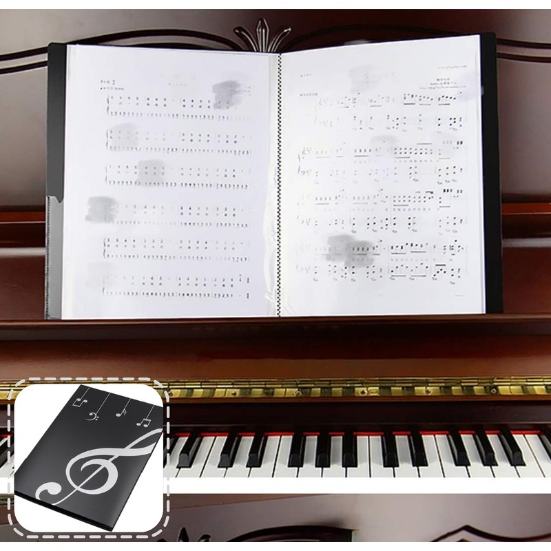 Liyquint Sheet Music Folder,Music File Folder, Music Binder, A4 Sheet