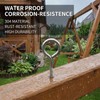 10 Pcs M5 304 Stainless Steel Eye Hooks Screw for