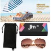 JM Bifocal Reading Sunglasses for Women Fashion Oversized Readers Outdoor
