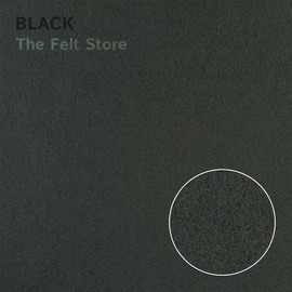 The Felt Store Craft Felt Assorted Sheets - 9" x 12" - 25-Piece Pack- Craft Fabric for DIY Arts & Crafts, Decorations - Soft and Durable Craft Felt - Crafting & Embroidery Material – Black