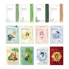 [VERACLARA] Mascarilla facial  Mascarilla coreana para el cuidado de la piel (24 combinaciones)                                                       