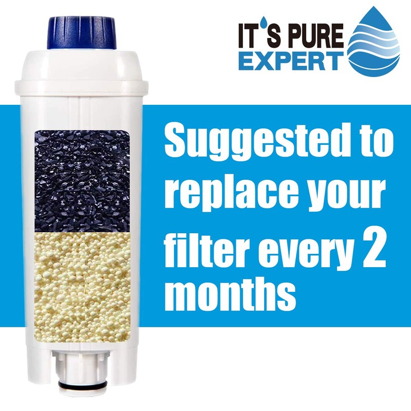 2 PACKS DLSC002 Water Filter Compatible with DeLonghi Coffee Machines