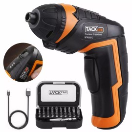Tacklife Cordless Screwdriver, Tacklife SDP50DC Electric Rechargeable Screwdriver 3.6V 20