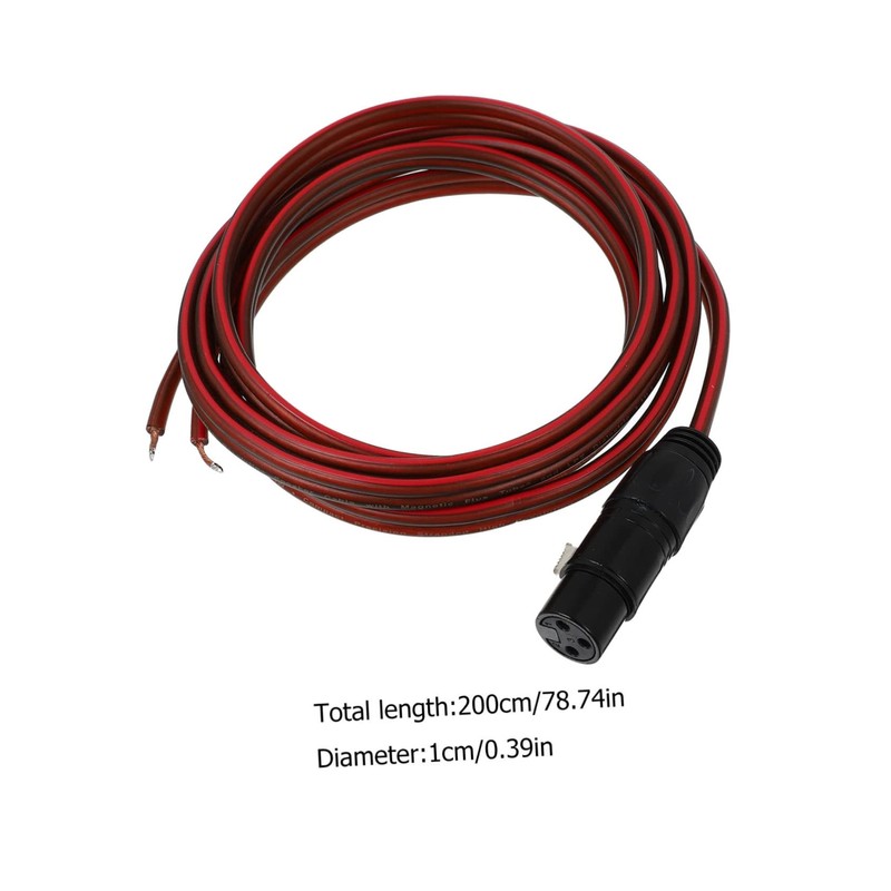 DOITOOL 2m Banana Plug Speaker Cable PVC Material Speaker Wire