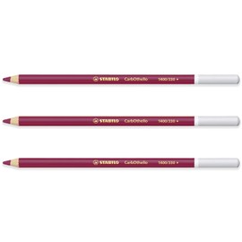 STABILO Chalk-Pastel Pencil CarbOthello - Pack of 3 - Purple (330)