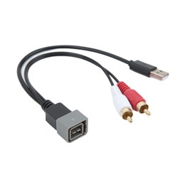 Car Radio USB Port Retention Cable USB Input Adapter Replacement for Nissan Cube Juke Versa
