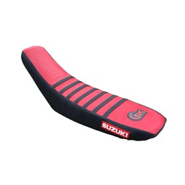 QK RACING Multi Grip Seat Cover Compatible Fit for Suzuki DRZ 400 DRZ400 drz400 2000-2021 (Black Sides/Red Top)