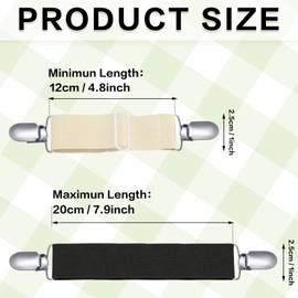 Jiuguva 8 Pcs Maternity Belly Suspenders Support Pants Waist Extender for Pregnant Women Must Haves Adjustable Pregnancy Shape Wear Support Black, Beige