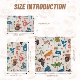 6Pcs Sandwich Bags, Reusable Snack Bags for Kids, 3 Sizes Food Lunch Bags with Zipper for Kids Lunch Bags and for Adults Washing Machine Washable